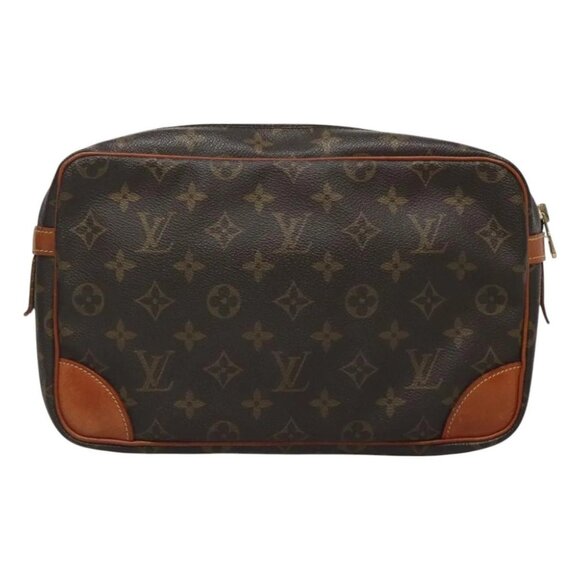 LOUIS VUITTON Monogram Compiegne 28 Clutch Bag M51845 LV Auth 127055 - Picture 2 of 16